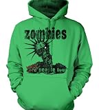Zombies Were People Too Mens Horror Sweatshirt, Funny Punk Zombie Pullover Hoodie