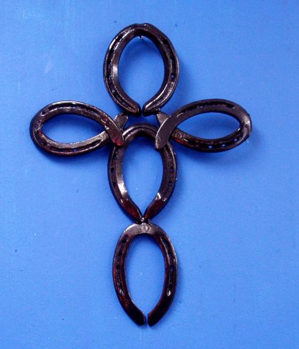 Horseshoe Cross Cowboy Western Wall Decor Genuine 