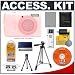 Snug-It Tight Fit Camera Skin (Pink) with Spare NB-5L Battery + Secure Digital Card Reader + Compact Digital Travel Tripod + Cameta Bonus Accessory Kit for Canon PowerShot SD870 IS / IXUS 860 IS Digital Camera