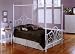 Contour Matte White Finish Twin Size Metal Canopy Bed