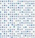 Brewster Geometric Sea Glass Tiles Wallpaper - White/ Blue (20.5x198")