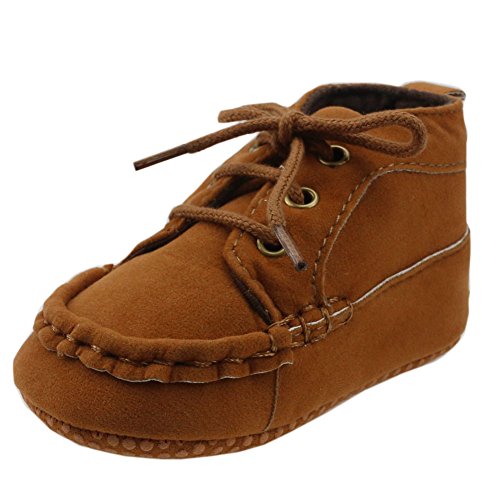 Orgrimmar Baby Boys Girls Casual Lace up Soft Sole Crib Shoes