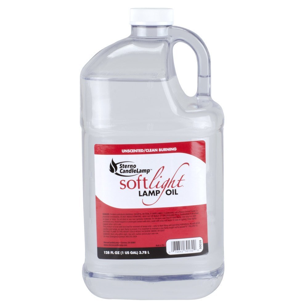 Sterno CandleLamp Softligh 1Gallon Smokeless & Odorless Liquid Paraffin