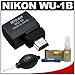 Nikon WU-1b Wireless Mobile Adapter for D600, 1 J3, S1, V2 Camera, Sends Images Directly to your iPhone or Android Smartphone + Nikon 3pc Lens Cleaning Kit