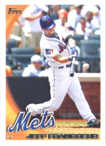 2010 Topps Baseball Card #184 Jeff Francoeur New York Mets - Mint Condition - Shipped In Protective ScrewDown Display Case!