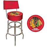 NHL Chicago Blackhawks Bar Stool with Back (fls)