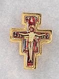 Lapel Pin with Jesus on Cross - MADE IN ITALY