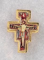 Lapel Pin with Jesus on Cross - MADE IN ITALY
