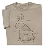 Monty Python Trojan Rabbit T-shirt Tan XL