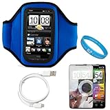 Durable Neoprene Exercise Sports Workout Armband with Adjustable Velcro Str ....