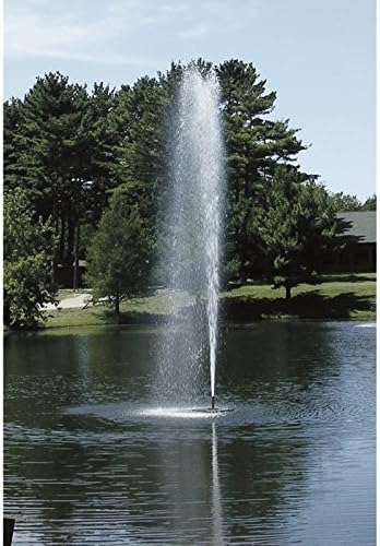 Scott AeratorGusher Fountain 1.5 HP 230V Pond Aerator with 100 ft. Electric Cord | Decorative Pond Fountain | Aerating Fountain for Lakes & Ponds | Maintenance Free Stainless Steel Fountain