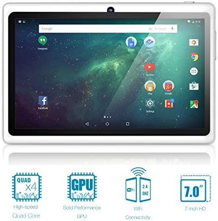 NeuTab® 7'' Quad Core Google Android 4.4 KitKat Tablet PC, 8GB Nand Flash, HD 1024X600 Display, Bluetooth, Dual Camera, 1 Year US Warranty FCC Certified