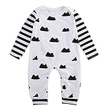 MIOIM® 子供服 ベビー ロンパース ボディスーツ 長袖 トップス スウェット カットソー カジュアル ４サイズ