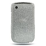 Sparkling Silver Full Diamond Case for Blackberry Curve 8520/8530 (T-mobile)