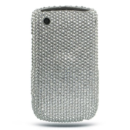 Premium Full Diamond Crystal Case for Blackberry Curve 8520 / 8530 / Silver