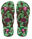 Havaianas Flip Flops Slippers * Garden Ladybug -- Dark Brown * New 08 US 7/8 * 08 Newest Collection - We Have Large Selections! *