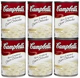Campbell's New England Clam Chowder, 10.75 oz, 6 ct (Quantity of 2)