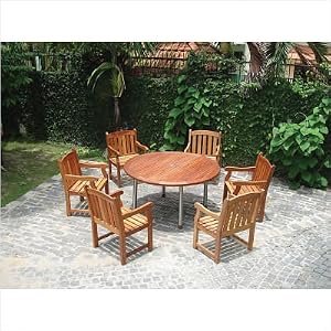 Lusaca Seven Piece Dining Set with Armchairs by 