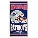 WinCraft NFL New England Patriots Fiber Beach Towel, 9lb/30 x 60