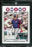 2008 Topps # 434 Ron Gardenhire, Manager - Minnesota Twins - MLB Baseball Trading Card in a Protective Screw Down Display Case