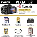 Canon VIXIA HG21 Hard Disk Drive High Definition Camcorder With 16GB Accessory Package Includes 16GB Memory + UV Filter + Case + Extra