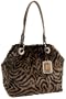 B. MAKOWSKY Lites Nairobi Medium Tote,Brown Zebra,one size