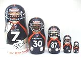 Denver Broncos Hall of Fame NFL Football or any team Russian Nesting doll 5 pcs / 6 in