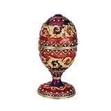 Luxury Collectible Russian Faberge-Style Enameled Egg