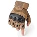 WTACTFUL Fingerless Gloves Half Finger Gloves Size X-Large Brown