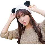 Women Warm Hat DZT1968&reg; Panda Hats Skiing Cap Knitted Empty Skull Beanie