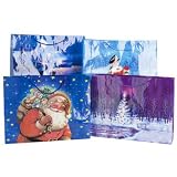 PW Jumbo Christmas Scene Christmas gift bags
