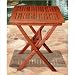 VIFAH V03 Outdoor Wood Folding Bistro Table,Natural Wood Finish, 24 by 24 by 28-Inch