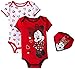 Disney Baby Girls' Minnie Mouse Bodysuits and Bib (Pack of 3)