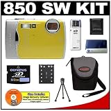 Photo : Olympus Stylus 850SW 8MP Waterproof Digital Camera with Image Stabilized 3x Optical Zoom (Yellow) + Olympus 2GB xD-Picture Card + USB Card Reader + Spare Li-42B Battery for Olympus + Compact Padded Camera Case