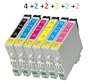 Cartucce Epson Stylus Photo RX600 Sets 4BK/2C/2M/2Y/2LC/2LM