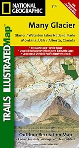 TI Map #314- Many Glacier, Glacier Lakes National Park