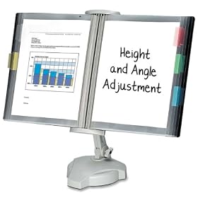 Fellowes(R) Desktop Reference Rack, Platinum