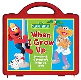 Sesame Street When I Grow Up Book and Magnet Set: Storybook and Magnetic Dress-up Dolls