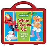 Sesame Street When I Grow Up Book and Magnet Set: Storybook and Magnetic Dress-up Dolls book cover