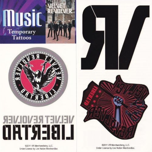 Velvet Revolver Temporary Body Tattoos
