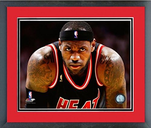 Lebron James Miami Heat Framed Photo - 8x10 (Red/Black)