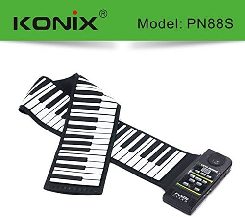 SOUND HOUSE 576 KONIX Silicon Flexible 88 Keys Electric Roll Up Piano PN88S