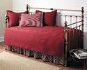 Stone Cottage Trellis 5-Piece Daybed Set, Scarlet