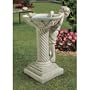 Summer's Splash Sculptural Birdbath