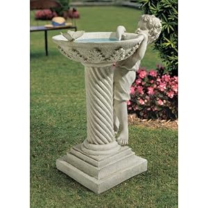 Summer's Splash Sculptural Birdbath by