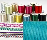 Flechtkordel Satin Kumihimo 2 mm 1 Pack = 6 Meter T�rkis