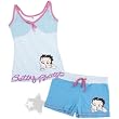Betty Boop Blue Shorty Pajamas for Juniors
