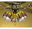 4W Hanging Head Dragonfly Fanlite Shade Lighting Ceiling