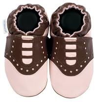 Robeez Infant/Toddler Saddle Shoe Slip-On,Pastel Pink,12-18 Months (US Toddler 4.5-5 M)