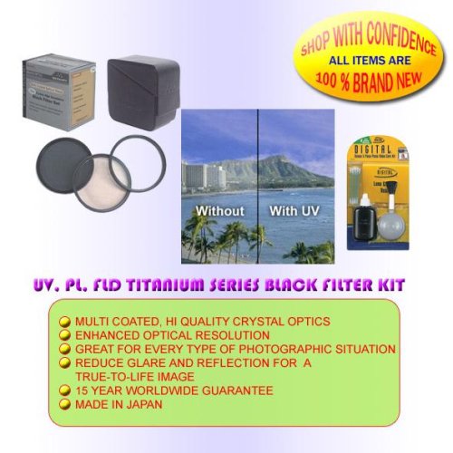46MM UV PL FLD FILTER KIT FOR FOR JVC GZ-HD7 MG555 HD3 GZ-HD6